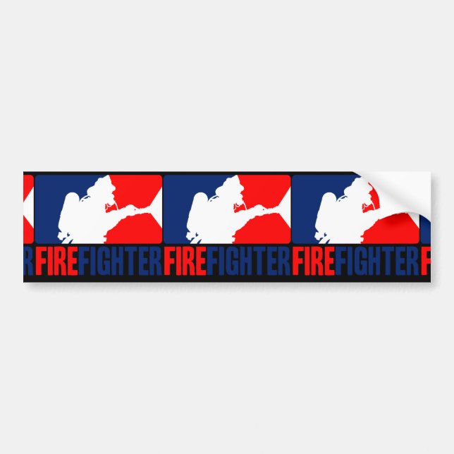 The Firefighter Headliner in Tri-colors Bumper Sticker (Front)
