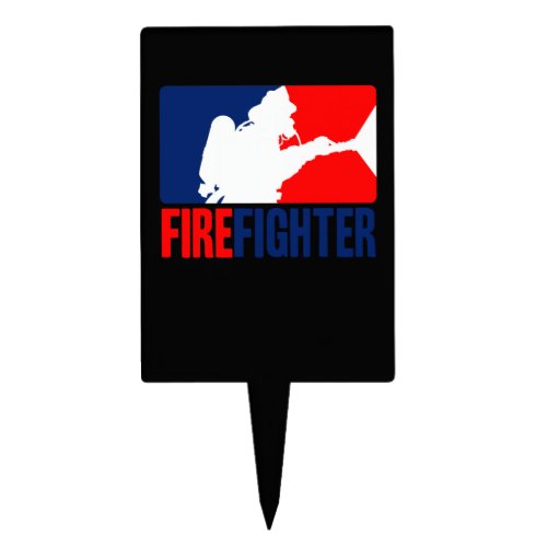 The Firefighter Headliner in Tri_colors Cake Topper