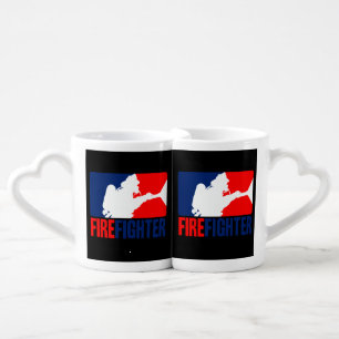 The Firefighter Headliner in Tri-colors Coffee Mug Set