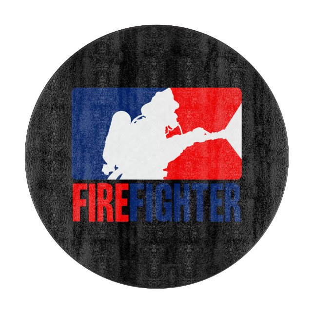 The Firefighter Headliner in Tri-colors Cutting Board (Front)