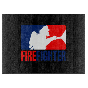 The Firefighter Headliner in Tri-colors Cutting Board