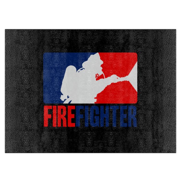 The Firefighter Headliner in Tri-colors Cutting Board (Front)