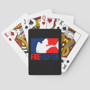 The Firefighter Headliner in Tri-colors Poker Cards