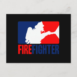 The Firefighter Headliner in Tri-colors Postcard