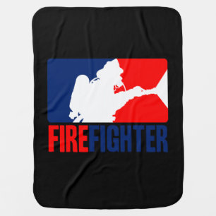 The Firefighter Headliner in Tri-colors Stroller Blanket