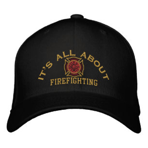 The Firefighter Values Custom Embroidery Embroidered Baseball Cap