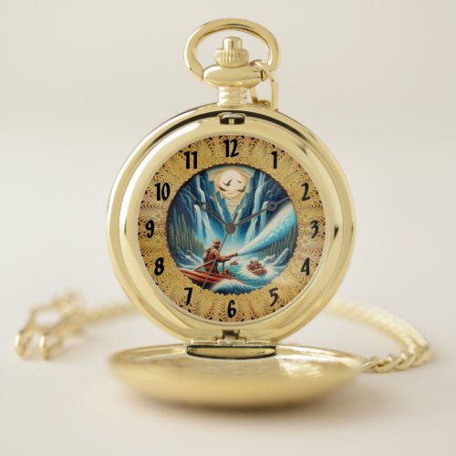 The firefighters loaded onto their boat pocket watch