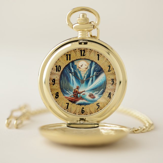 The firefighters loaded onto their boat pocket watch (Inside)