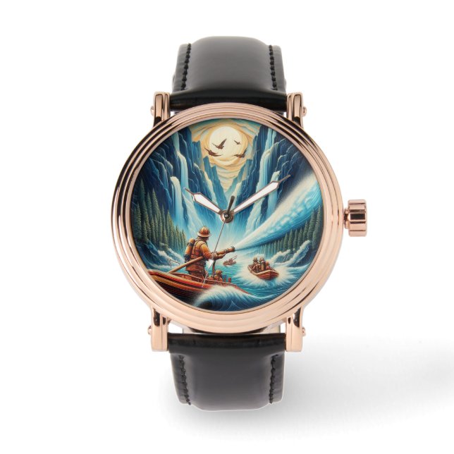 The firefighters loaded onto their boat watch (Front)