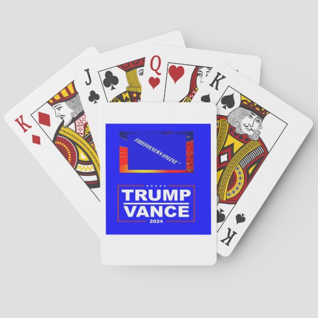 The FIREFOXNEWS ONLINE™ Trump-Vance Poker Cards (Back)
