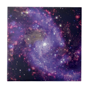 The Fireworks Galaxy Outer Space Photo Ceramic Tile