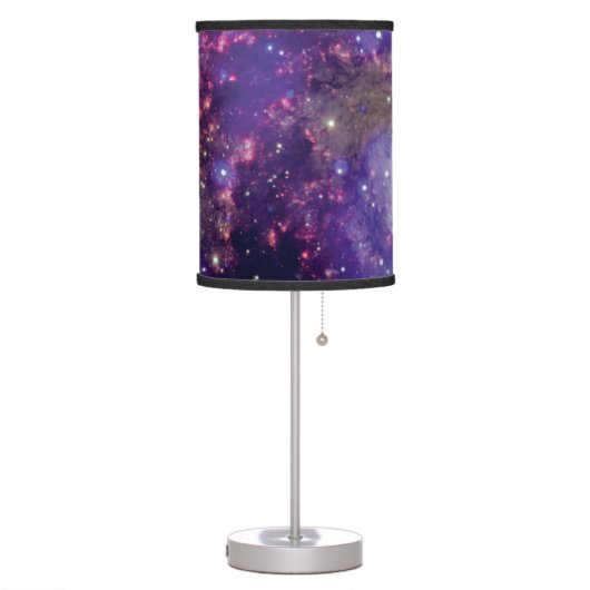 The Fireworks Galaxy Outer Space Photo Table Lamp (Left)