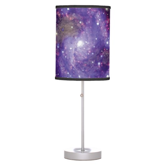 The Fireworks Galaxy Outer Space Photo Table Lamp (Front)
