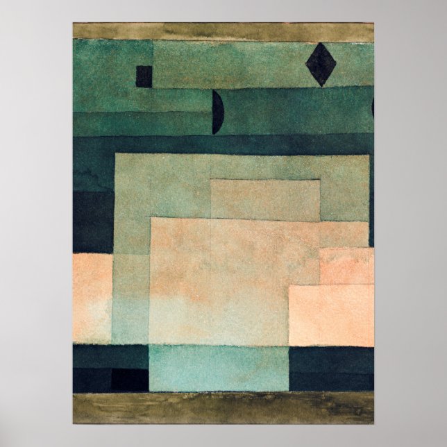 The Firmament Above the Temple (1922) by Paul klee Poster (Front)