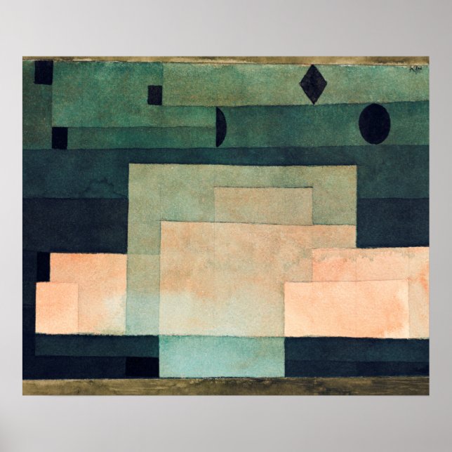 The Firmament Above the Temple (1922) by Paul klee Poster (Front)