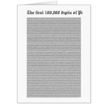 The first 100,000 digits of Pi