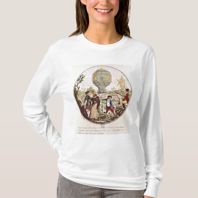 The First Aerial Voyage by Monsieur Francois T-Shirt (Front)