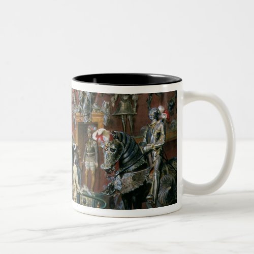 The first Armoury Room of the Ambraser Gallery Two_Tone Coffee Mug