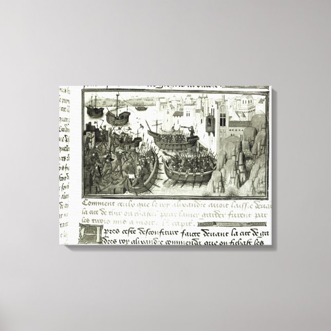 The First Attack on Tyre Canvas Print (Front)