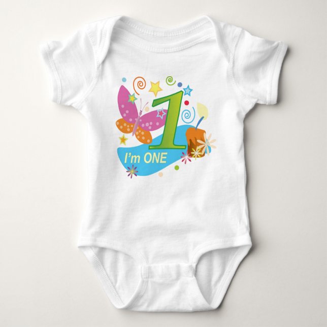 The first Birthday Baby Bodysuit (Front)