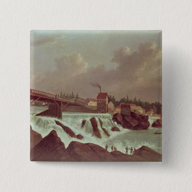 The first cotton mill in America Button (Front)