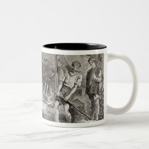 The First Day at Jamestown Two-Tone Coffee Mug