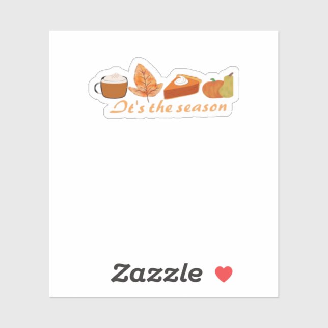 The First Day Of Fall Hello Fall Sticker (Sheet)