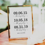 The First Day, The Yes Day, The Best Day Wedding Poster<br><div class="desc">The First Day,  The Yes Day,  The Best Day Wedding Poster</div>