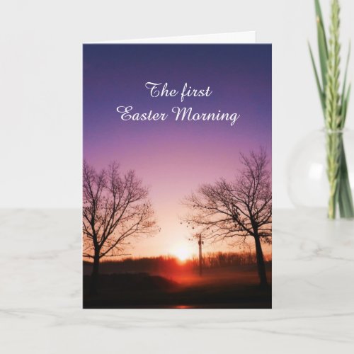 THE FIRST EASTER card