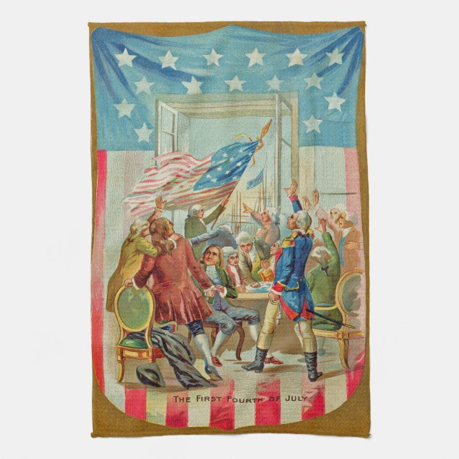 The First Fourth of July Kitchen Towel (Vertical)