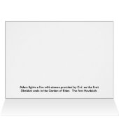 The First Havdalah Cards (Inside Horizontal (Top))