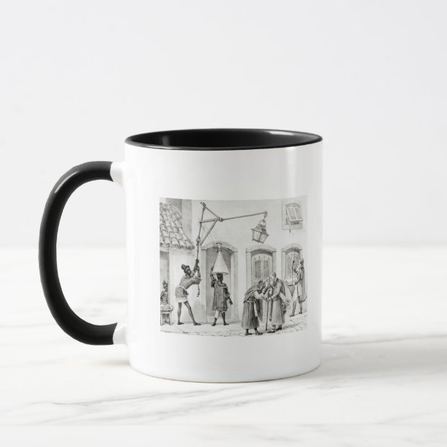 The First Jobs of the Morning Mug (Left)
