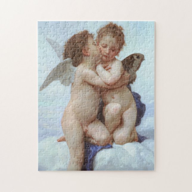 The First Kiss, Amor and Psyche, Bouguereau Jigsaw Puzzle (Vertical)