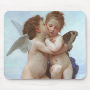 The First Kiss, Amor and Psyche, Bouguereau Mouse Pad
