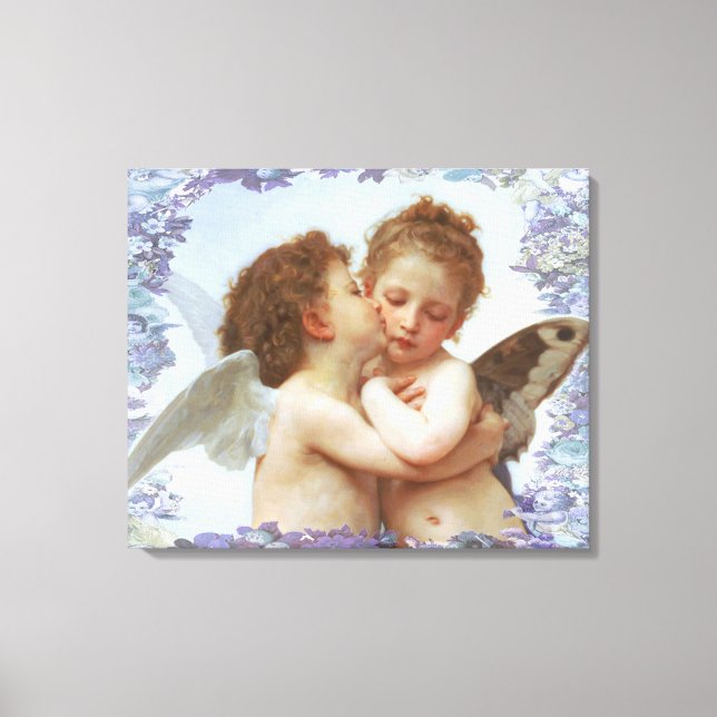 THE FIRST KISS, C.1873 William Bourgeau Canvas Print (Front)