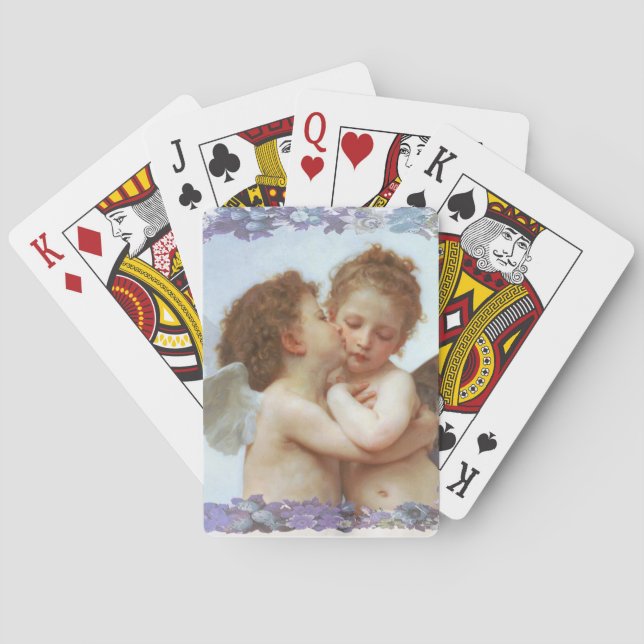 THE FIRST KISS, C.1873 William Bourgeau Poker Cards (Back)