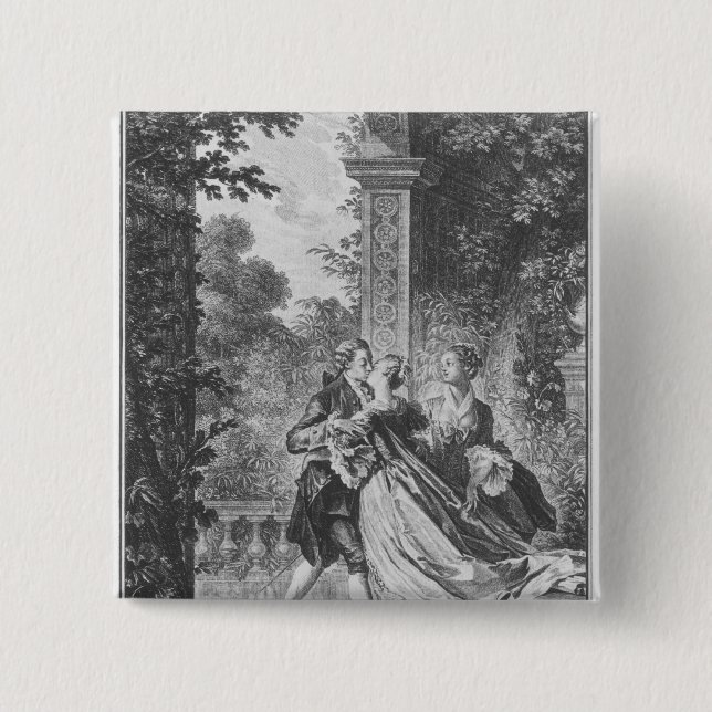 The first kiss of love button (Front)