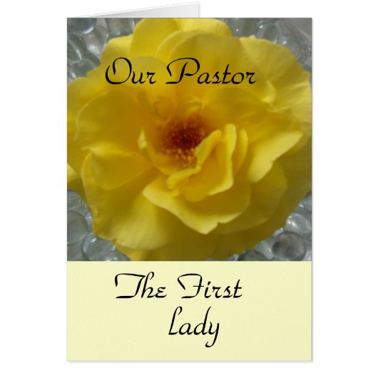 The first Lady and Pastor Cards (Front)