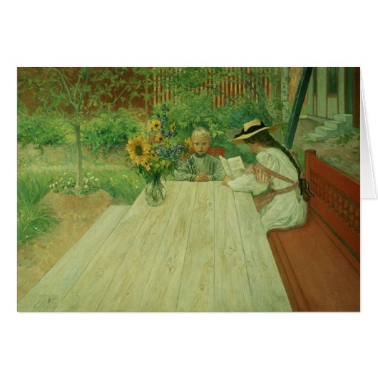 The First Lesson, 1903 Cards (Front Horizontal)