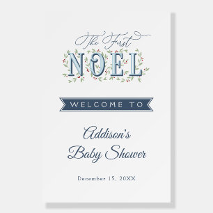 The First Noel Boy Christmas Baby Shower Foam Board