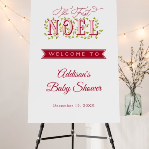 The First Noel Boy Christmas Baby Shower Foam Board