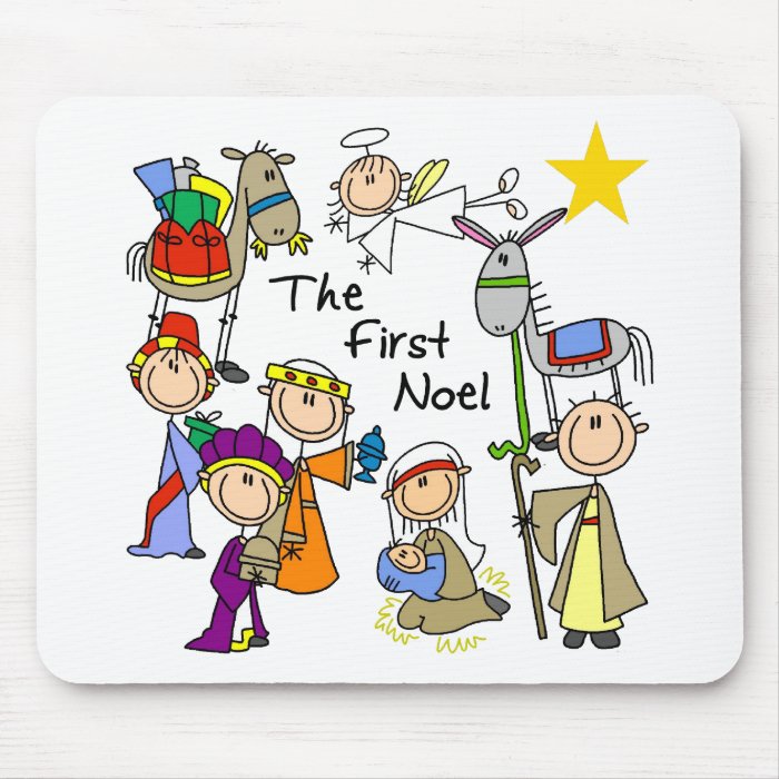 The First Noel Christmas Gift Mouse Pad