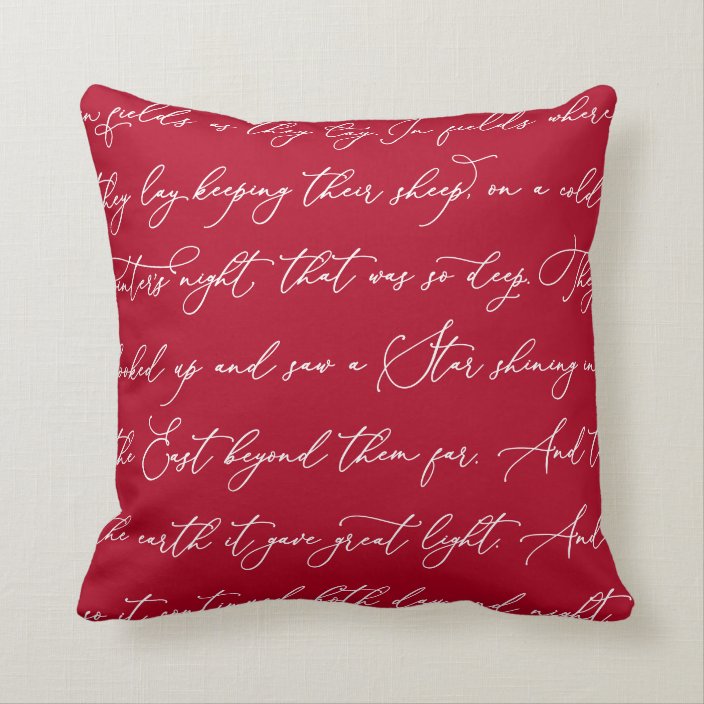 Download The First Noel Lyrics Calligraphy Svg Christmas Throw Pillow Zazzle Com PSD Mockup Templates