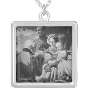 The First of May 1851, engraved by Werner Silver Plated Necklace