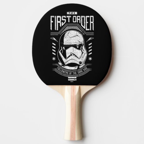 The First Order Followers of the Dark Side Ping Pong Paddle