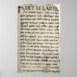 The First Page Of Beowulf Print at Zazzle