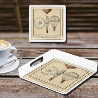 the first parachute by Jacques Garnerin