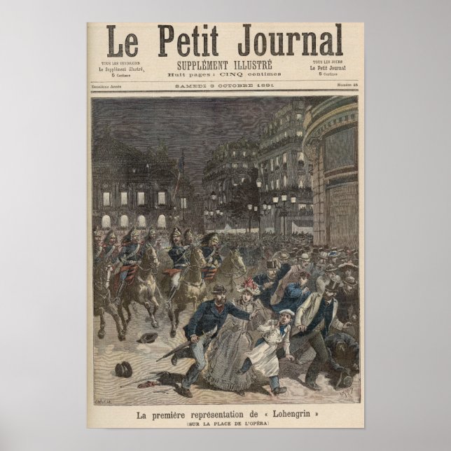 The First Performance of 'Lohengrin' Poster (Front)