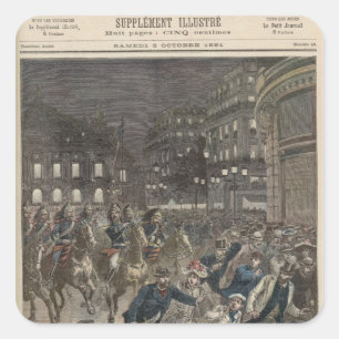 The First Performance of 'Lohengrin' Square Sticker