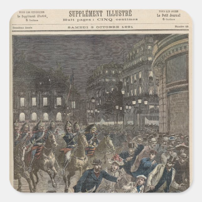 The First Performance of 'Lohengrin' Square Sticker (Front)